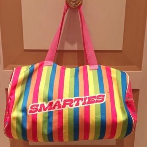 💜ABSOLUTELY STUNNING Multicolor Sweet-tart Big Duffle Bag/Overnight bag! 💜